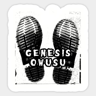 genesis owusu classic boot Sticker